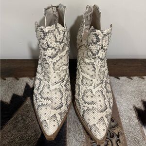 Steve Madden Snakeskin Ankle Booties